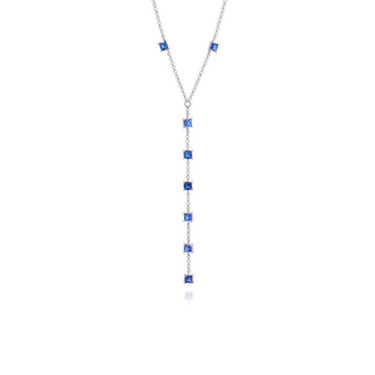 Gargantilha Bijoulux Gravata Elo Português Rommanel - Azul