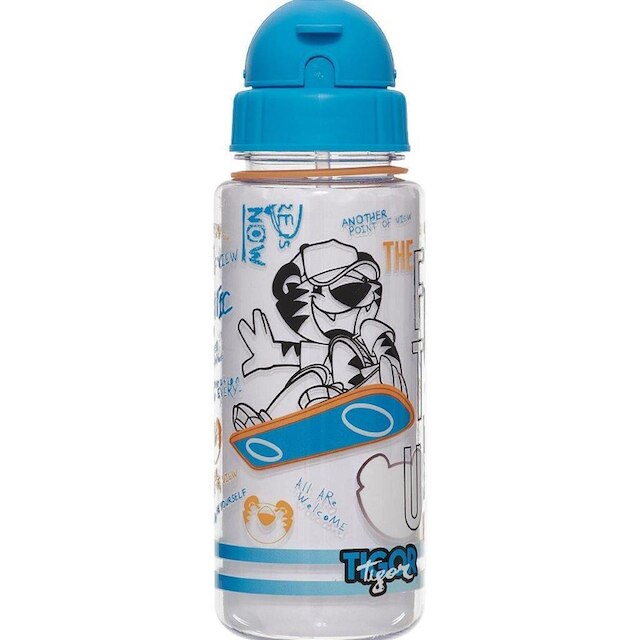 Garrafa Com Canudo Pacific LovIt Tigor T Tigre Future Azul