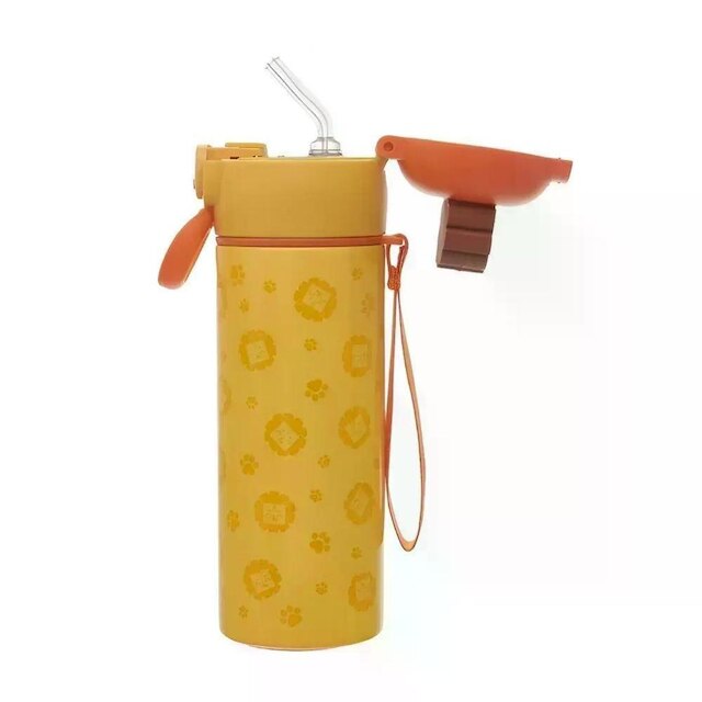 Garrafa De Aço Inox Kouii Pacific Filhotiis Leão Amarelo