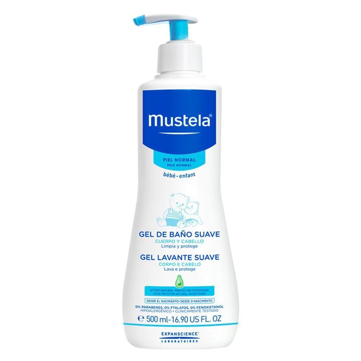 Gel Lavante Mustela Corpo e Cabelo 500ml - Incolor | Zattini