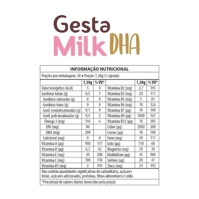 Gestamilk DHA 30 Cápsulas La San Day