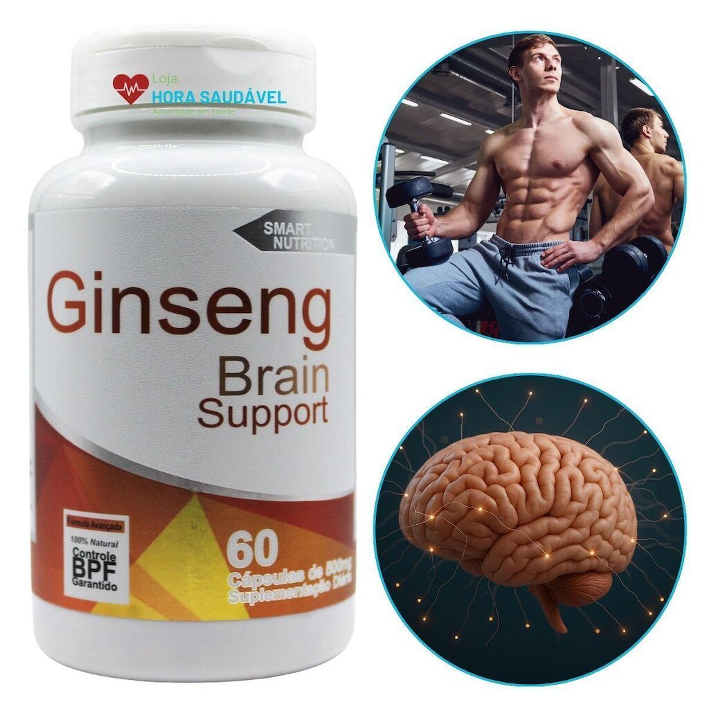 Ginseng Panax 500mg 4E Pote 60 Capsulas