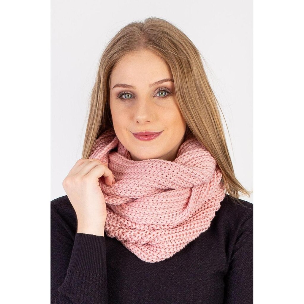 Gola cachecol fechado infinito feminino de tricô 60017