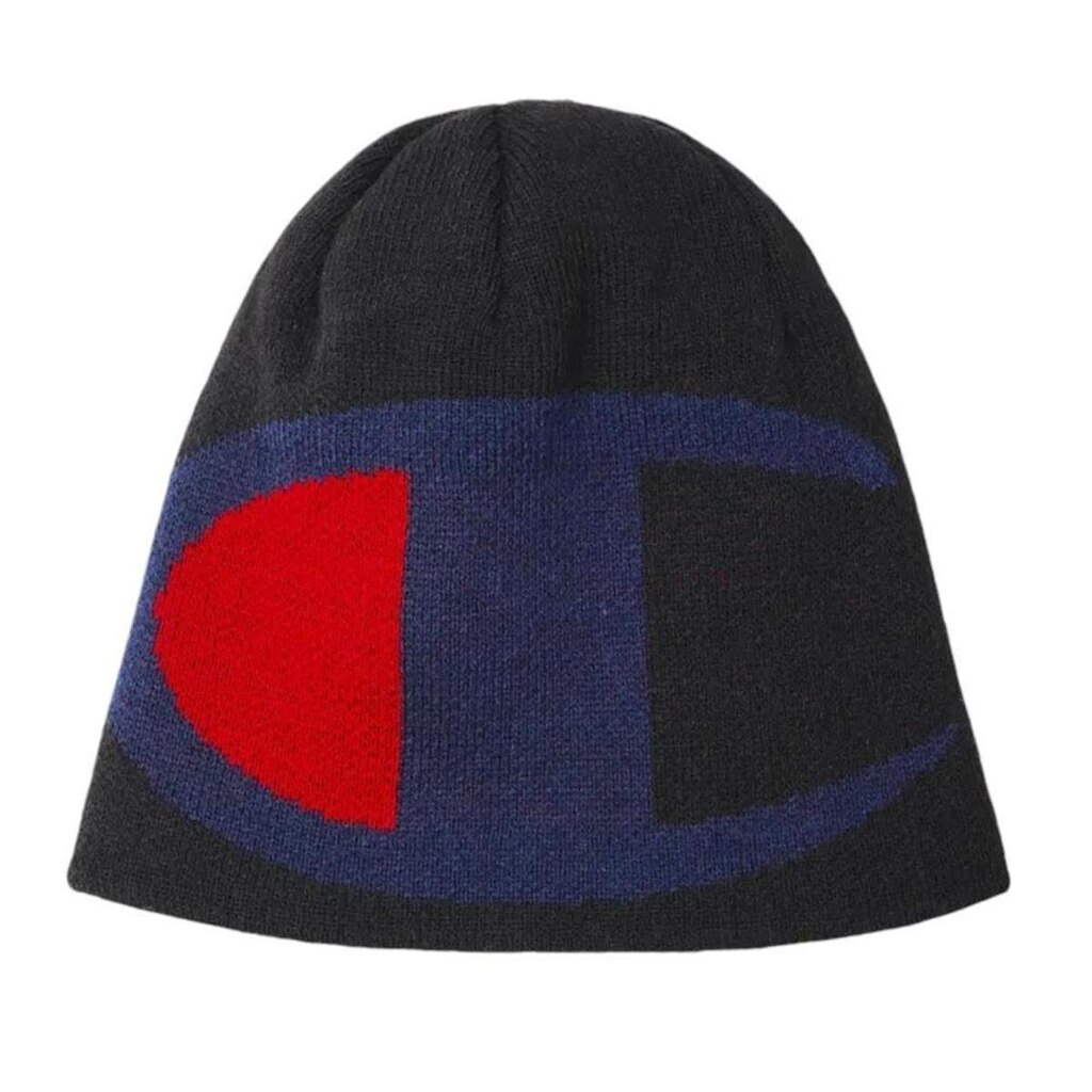 Gorro Dupla Face Champion Beanie C Logo Black