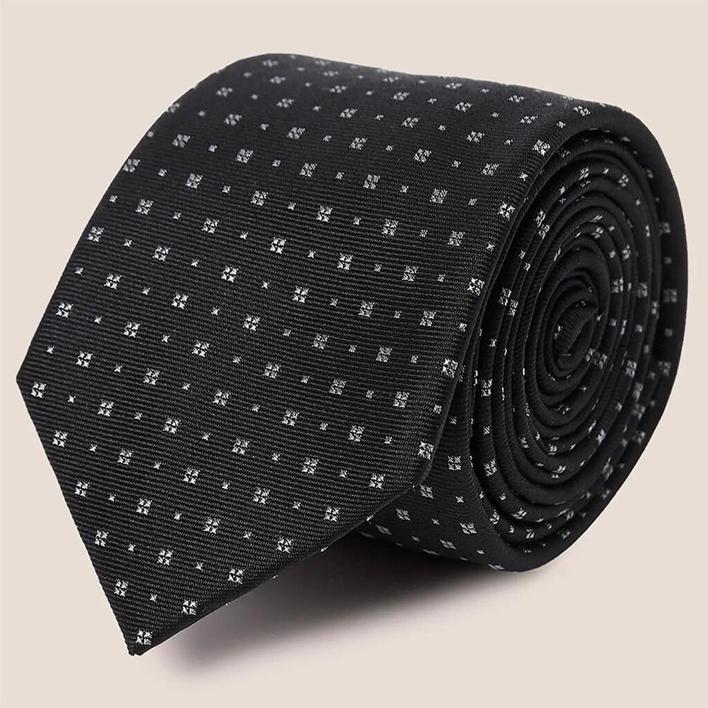 Gravata Seda Dudalina Maquinetada Masculino