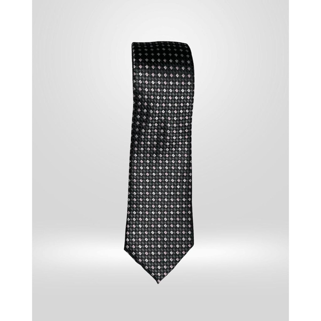 Gravata Slim Estampa Czarne Krawty Preto