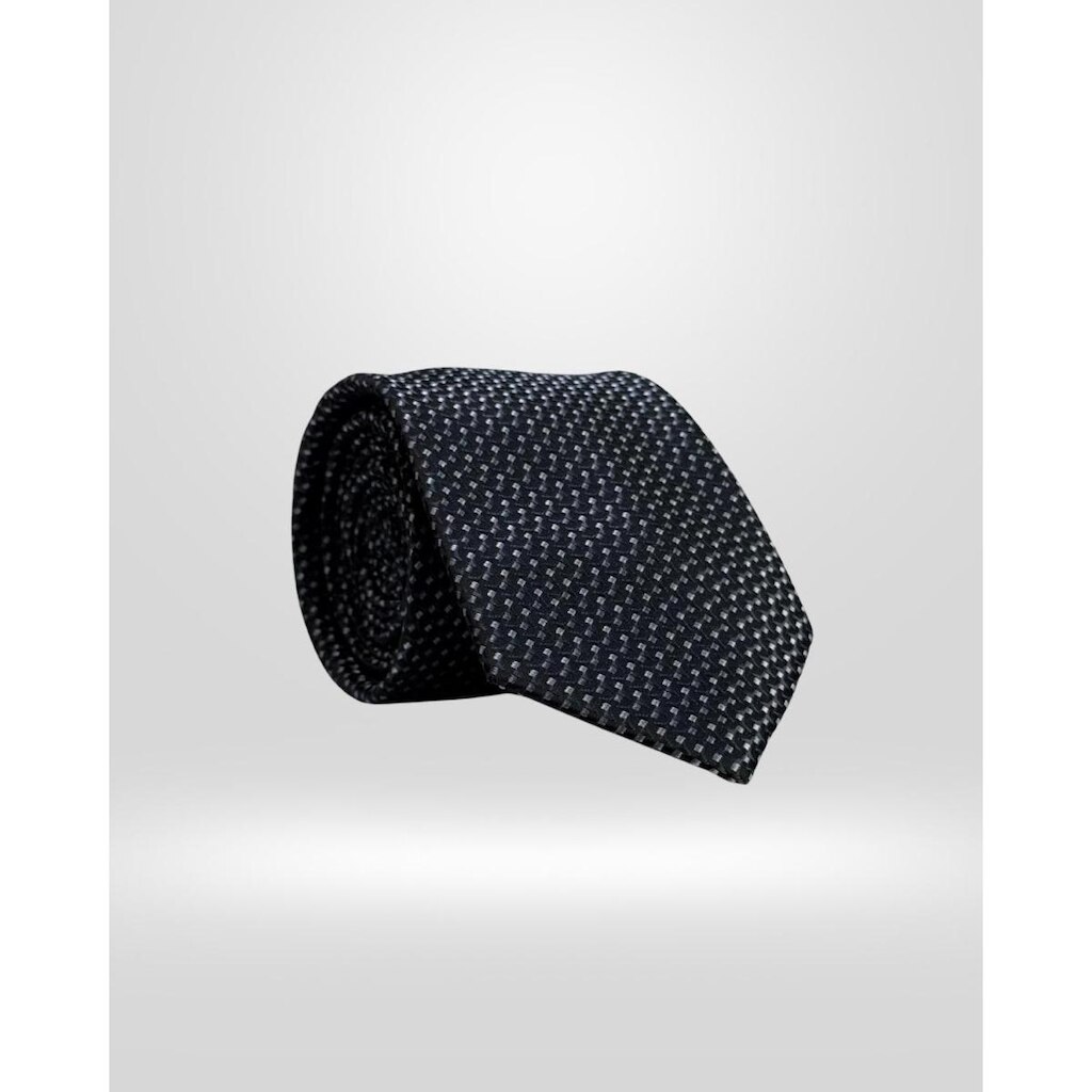 Gravata Slim Raffer Lozenge Black