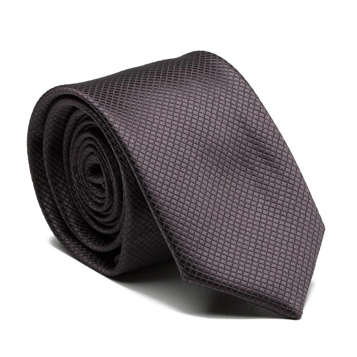 Gravata Slim Cinza - Poliéster premium