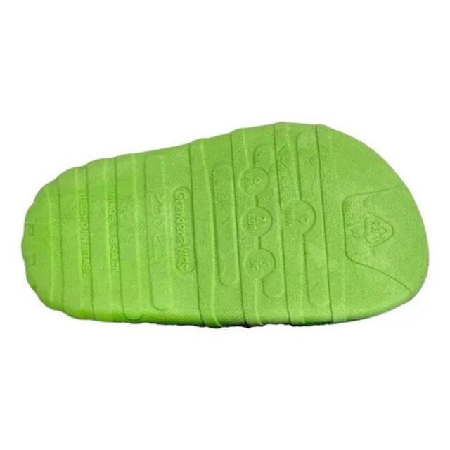 Grendene Disney Sweet Hug Babuche Infantil Verde Azul