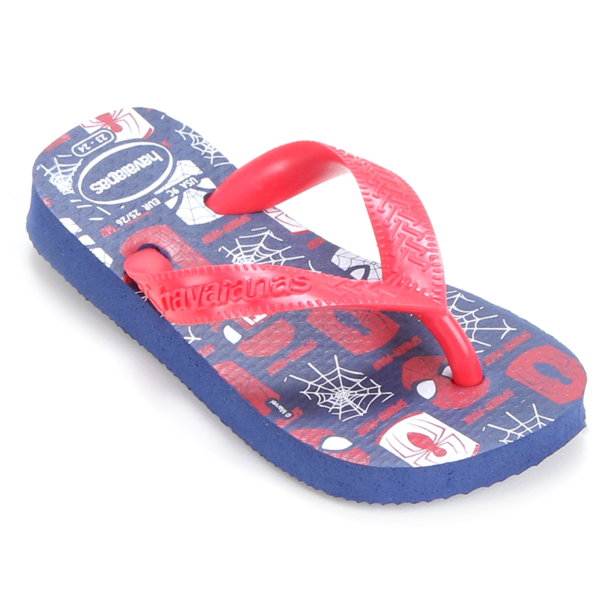 Havaianas Top Marvel Logomania Pour Garçon - Tongues Superhero Confortables