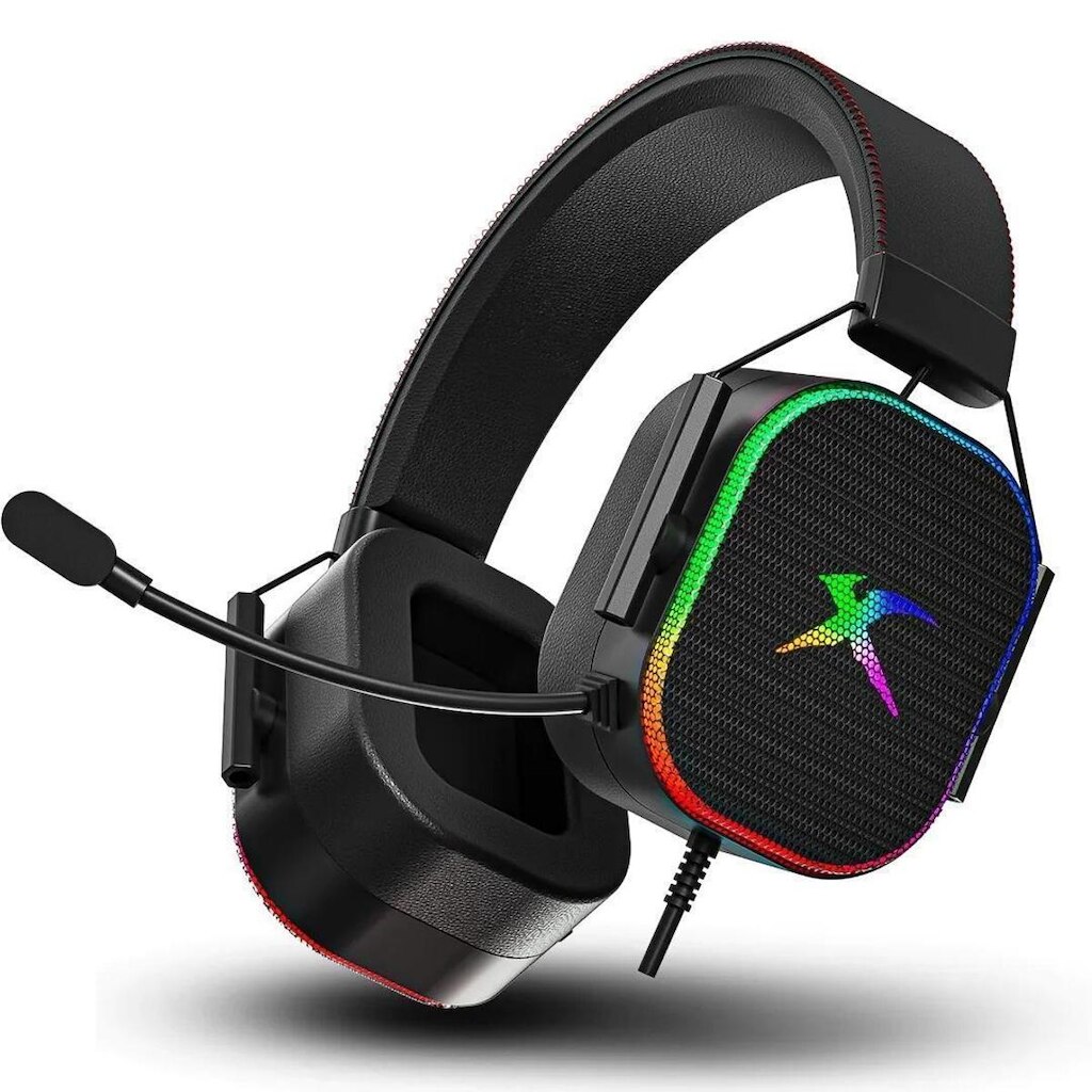 Headset Gamer Com Fio Xtrikeme Gh606 Metallic Com Led Rgb