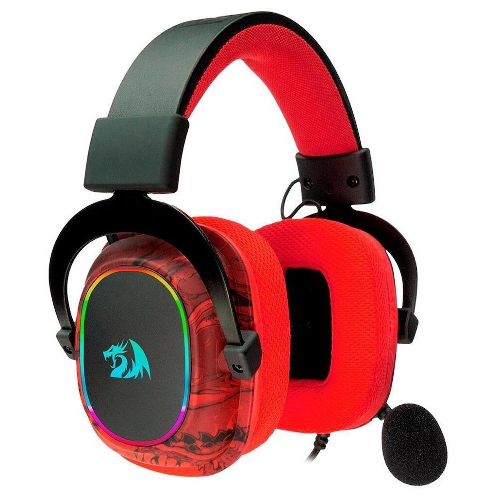 Headset Gamer Redragon Infernal Ryuji, RGB, Surround 7.1, Drivers 53mm, USB, e - ID-510RGB