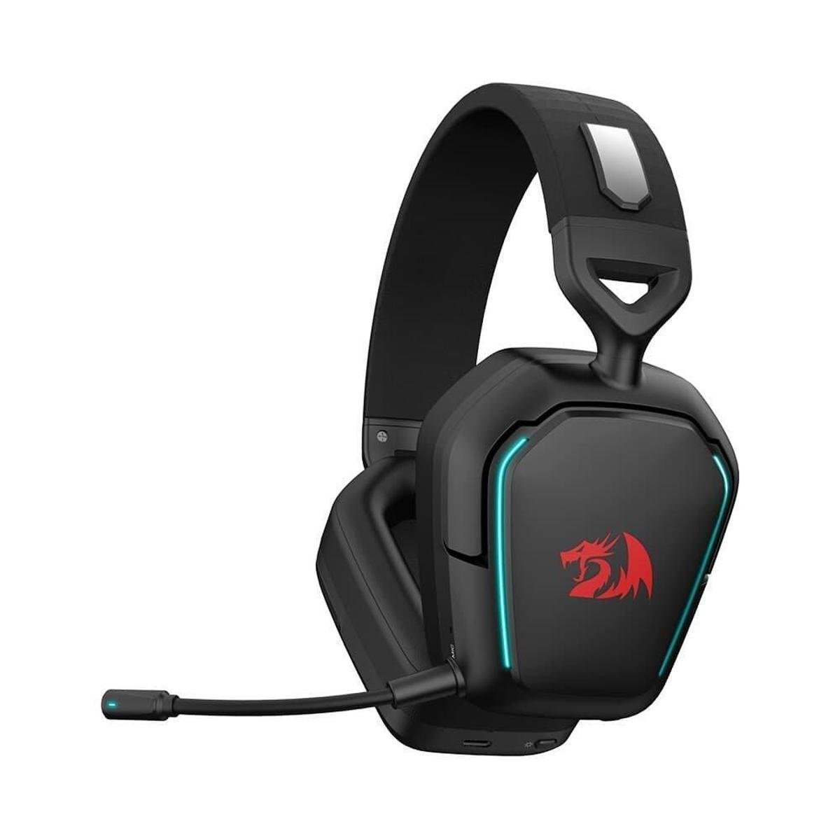 Headset Gamer Sem Fio Redragon Mira, RGB, 7.1, Drivers 40mm, Bluetooth, P2, Preto - H868 Menor preço em Headset Gamer Sem Fio Redragon Mira, RGB, 7.1, Drivers 40mm, Bluetooth, P2, Preto - H868