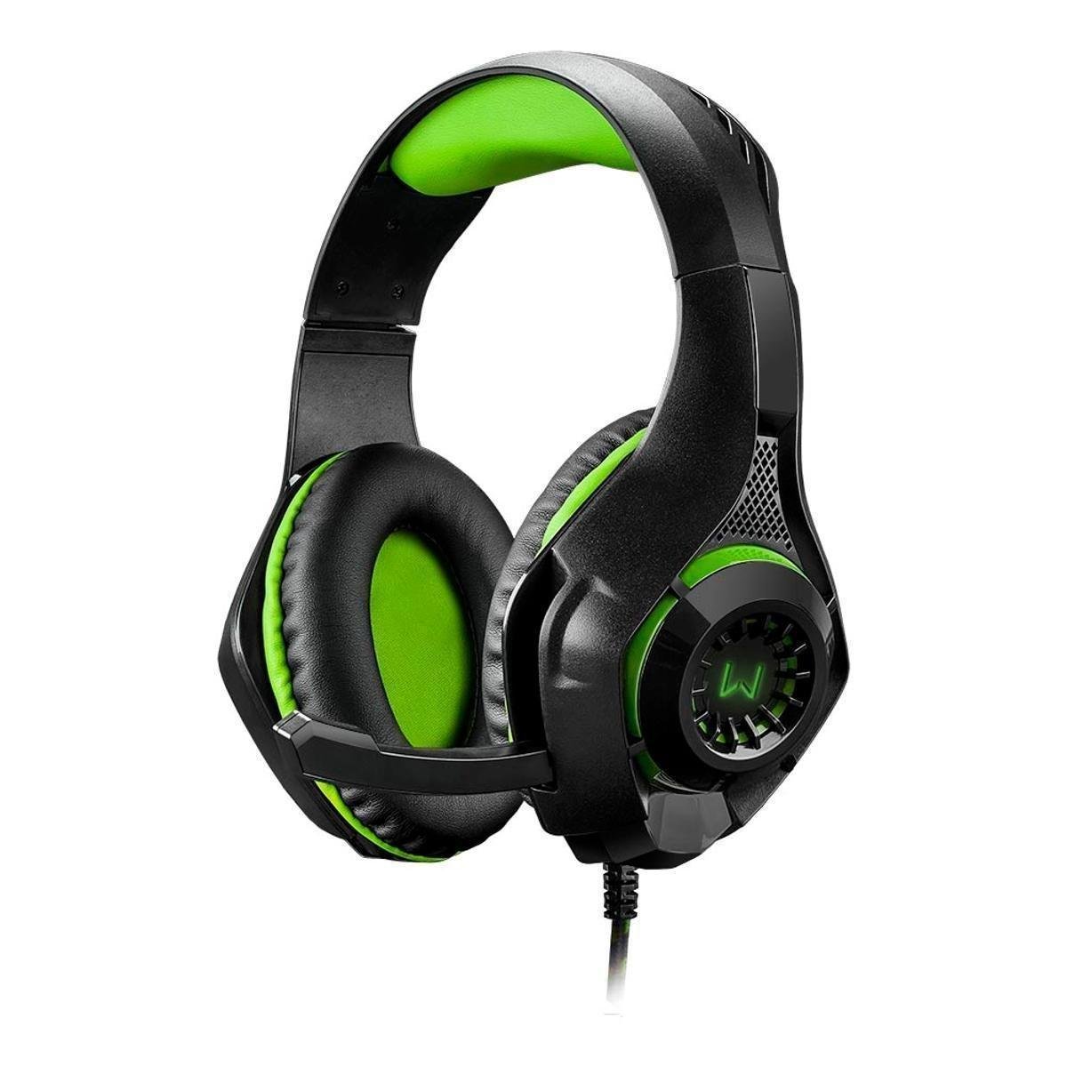 Menor preço em Headset Gamer Warrior Rama P3+USB Stereo Adaptador P2 LED