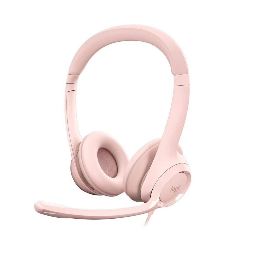 Headset Logitech H390, USB, com Almofadas, Controles de Áudio Integrado