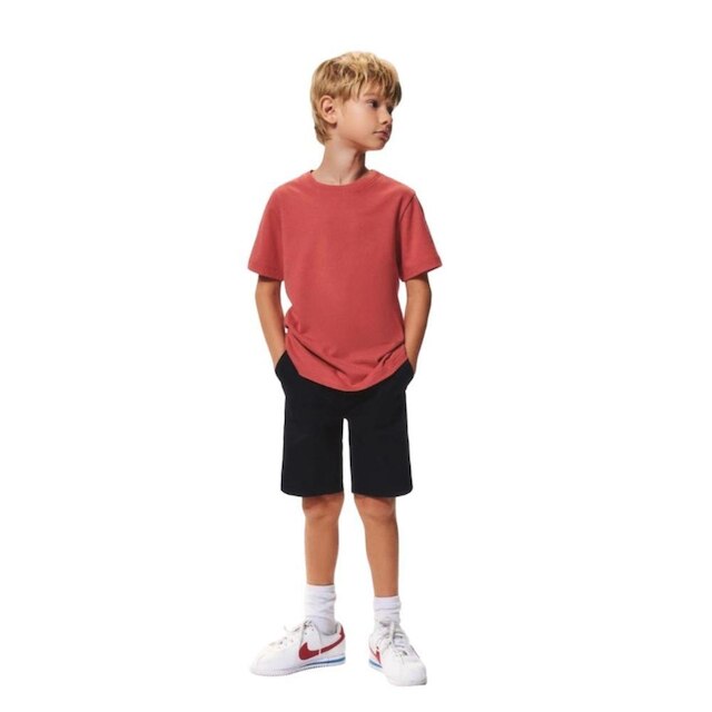 Hering Kids Camiseta Manga Curta Basica Vermelho