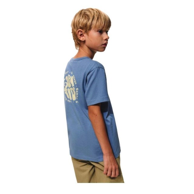 Hering Kids Camiseta Manga Curta Surf Riders Azul