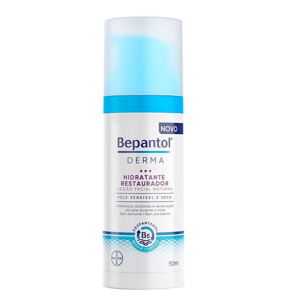 Hidratante Facial Noturno Bepantol Derma - Restaurador 50ml