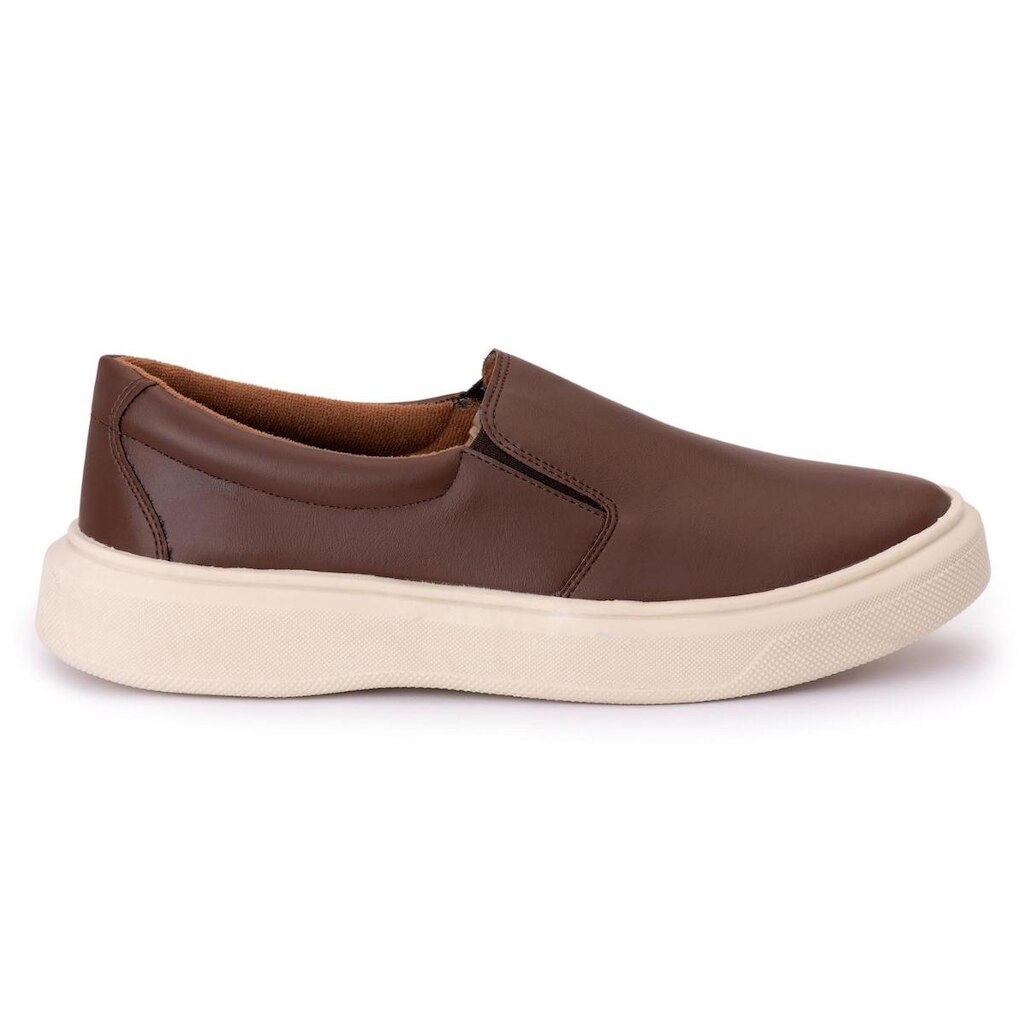 Iate Casual Masculino Sapatenis Sintético Slip On Elastico Calce Fácil