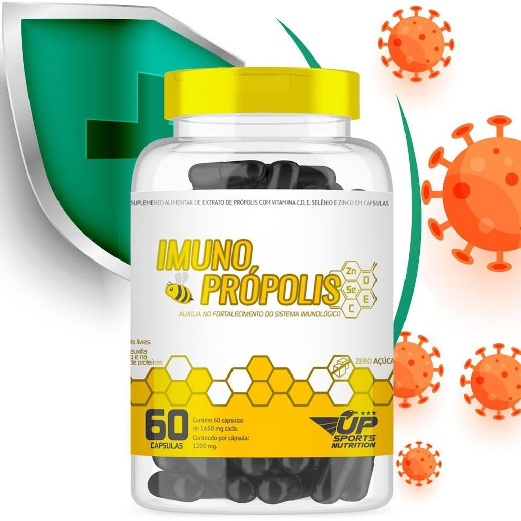 Imuno Própolis 1650mg Mais Imunidade com 60 cápsulas
