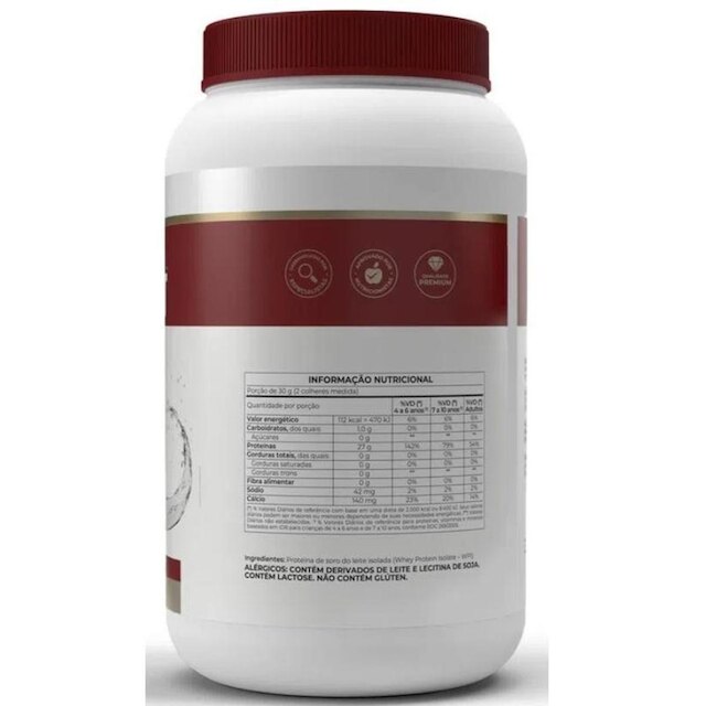 Isofort Whey Protein Isolado Concentrado Proteína 900g Vitafor