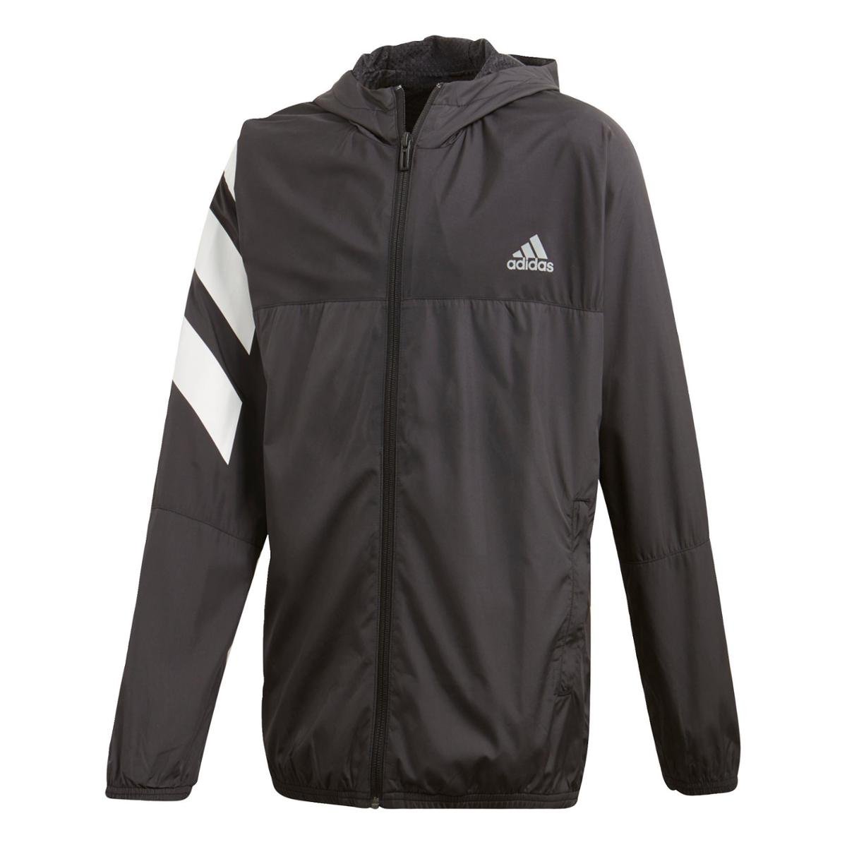 corta vento adidas preto e branco