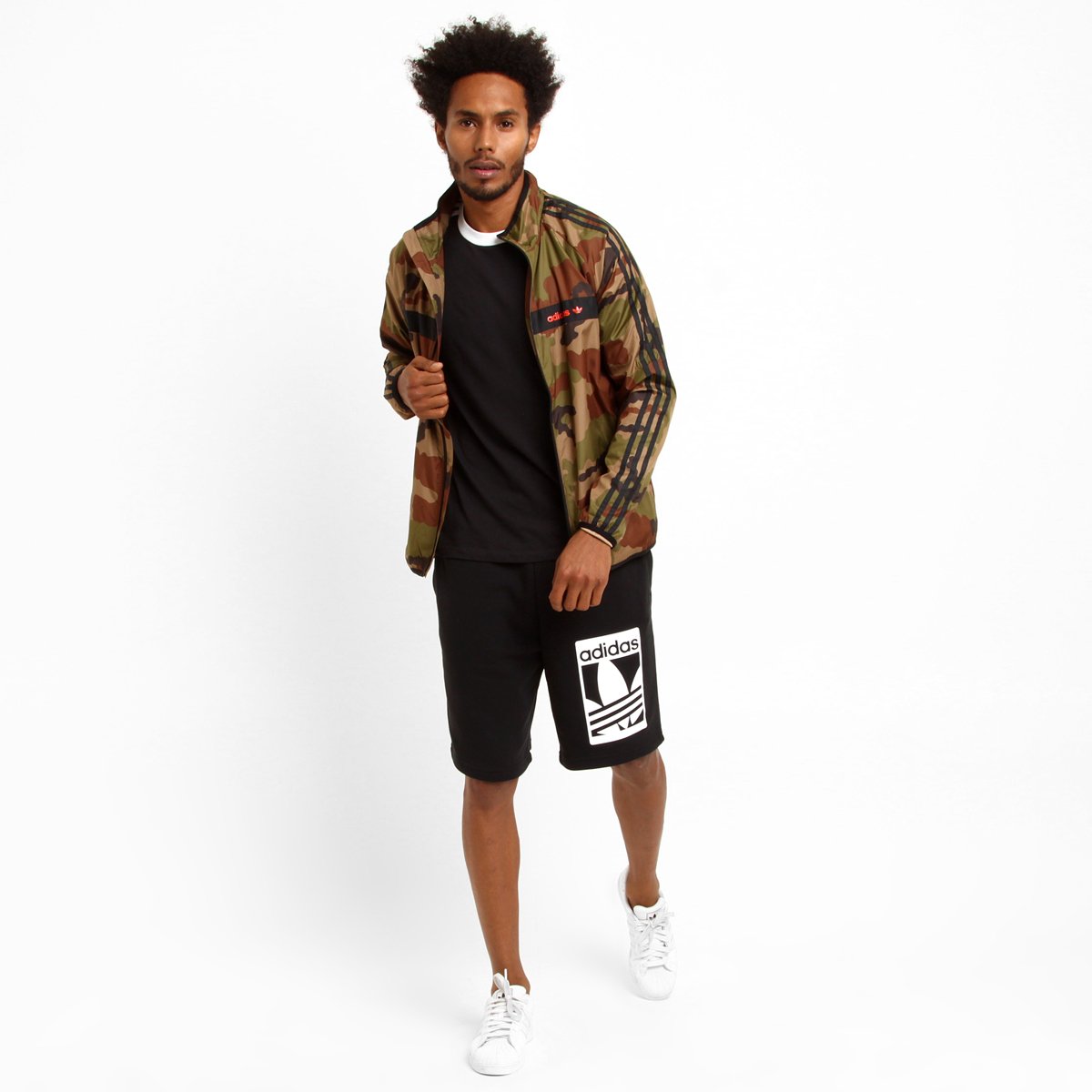 jaqueta adidas verde militar