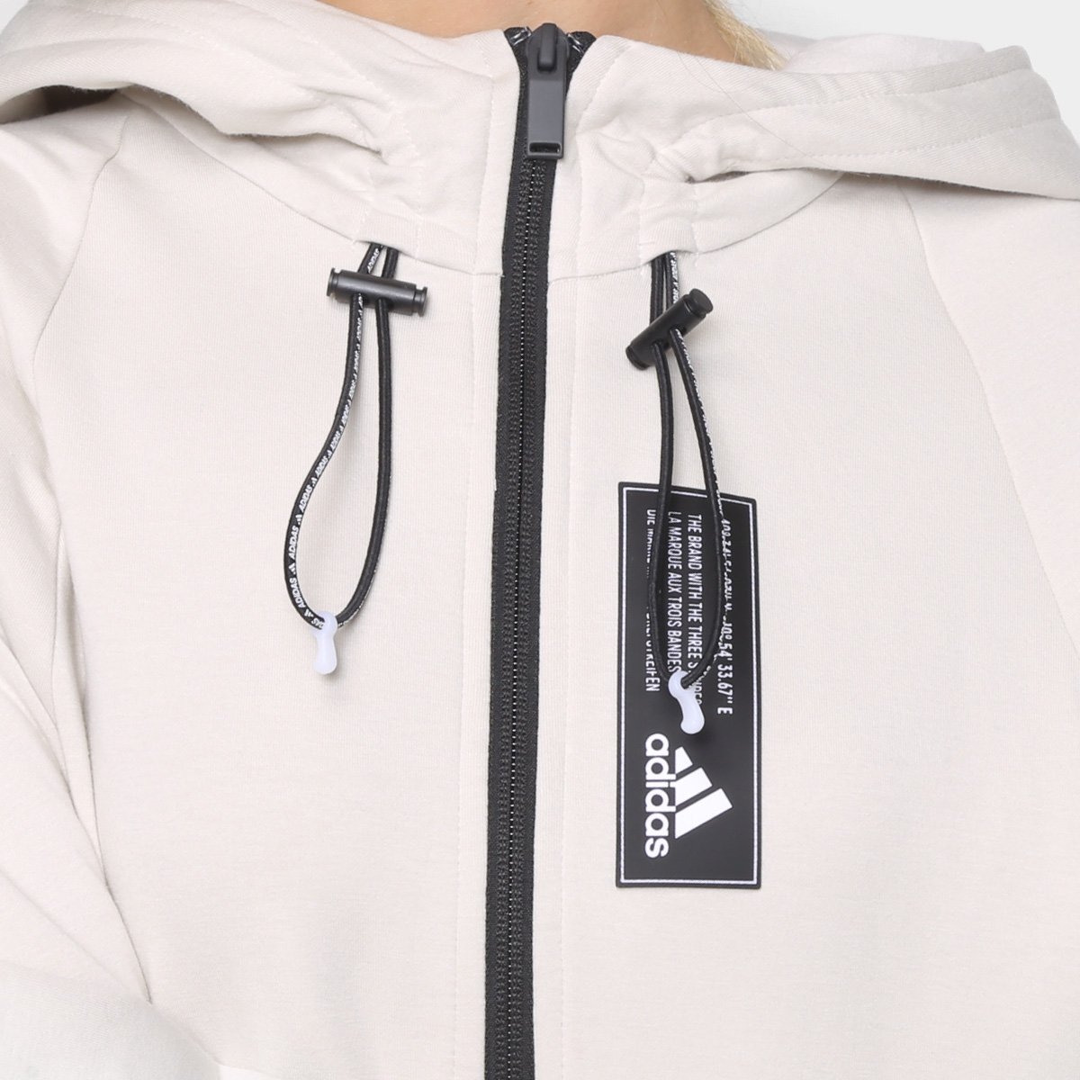 jaqueta adidas com capuz feminina