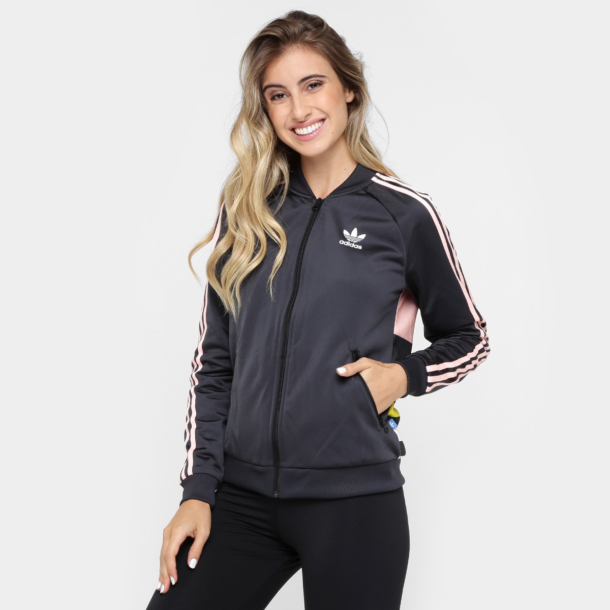 jaqueta sst adidas feminina