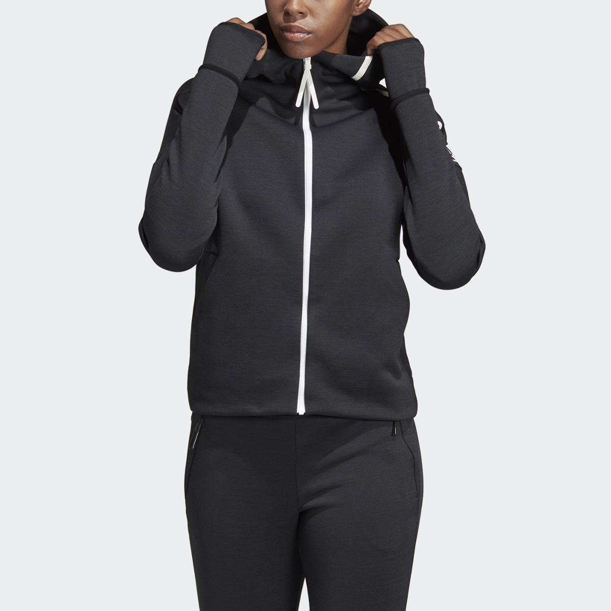 jaqueta adidas feminina cinza