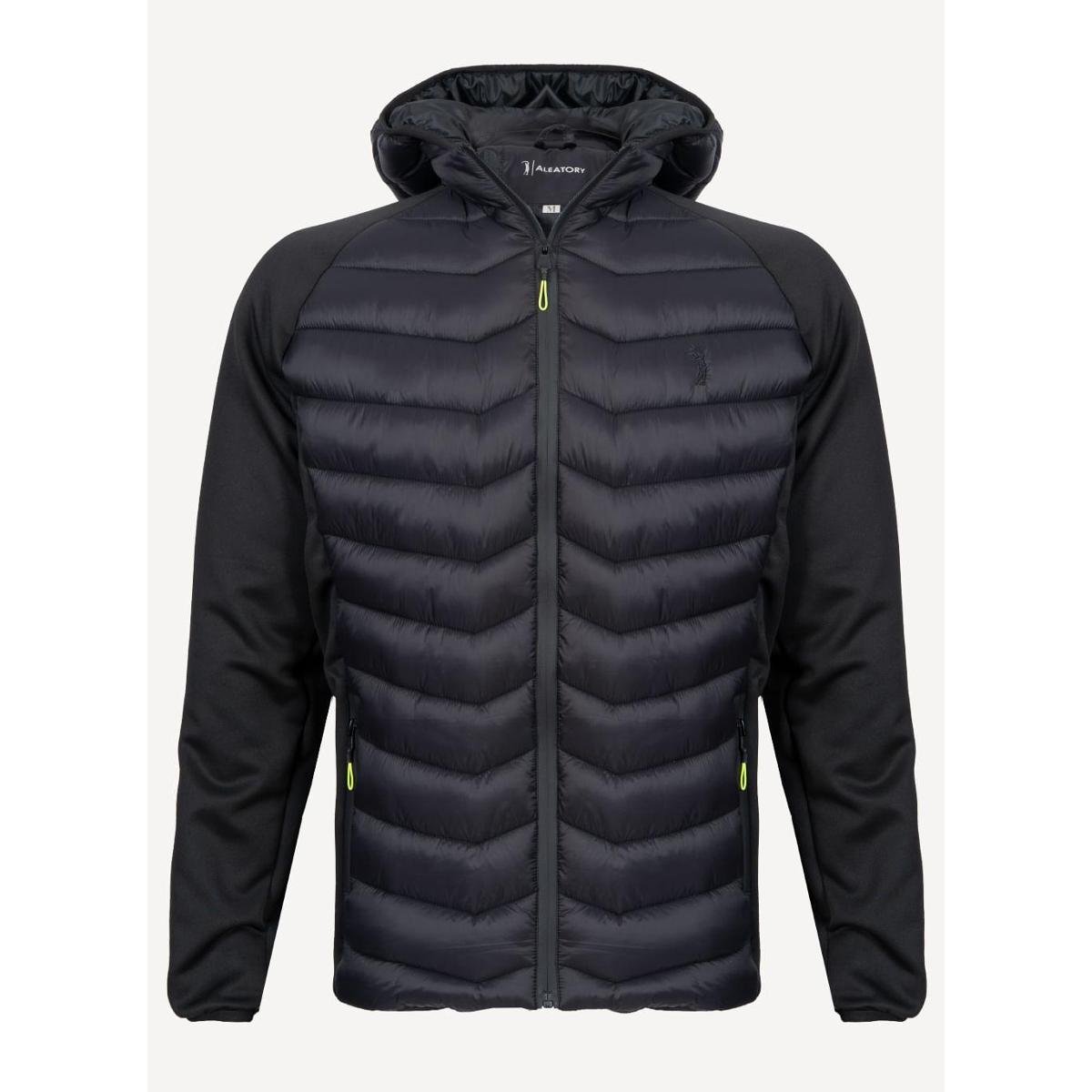 Jaqueta Aleatory Neo Puffer com Capuz Preta - Preto Menor preço em Jaqueta Aleatory Neo Puffer com Capuz Preta - Preto