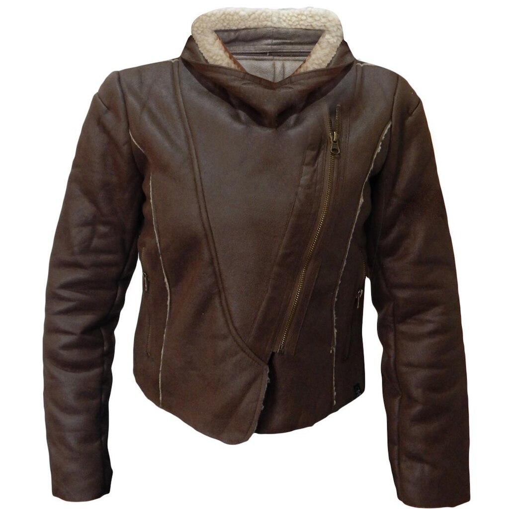 Jaqueta Alma de Praia Woodstun Marrom Femina