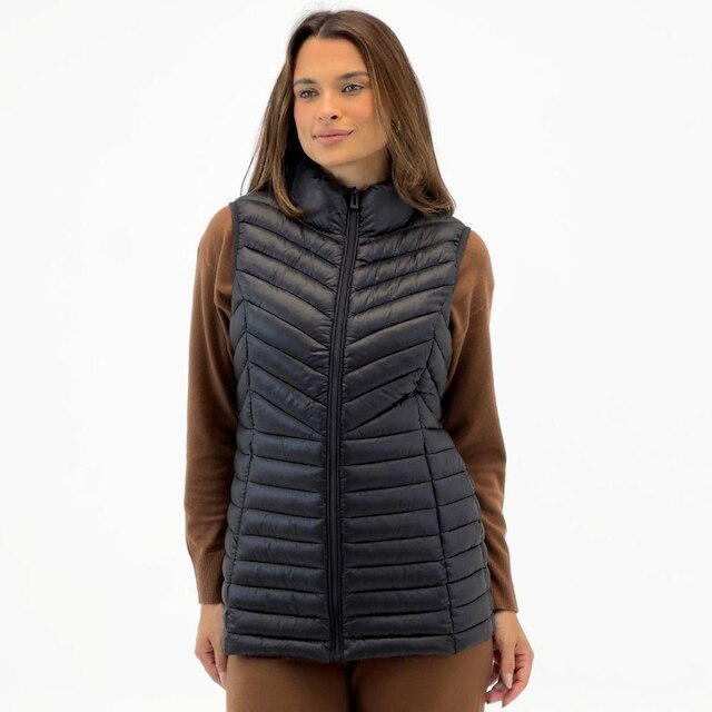 Jaqueta Alpelo Nylon com Capuz Vira Colete Feminina