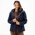 Jaqueta Alpelo Nylon Curta Dupla Face com Capuz Feminina - Marinho