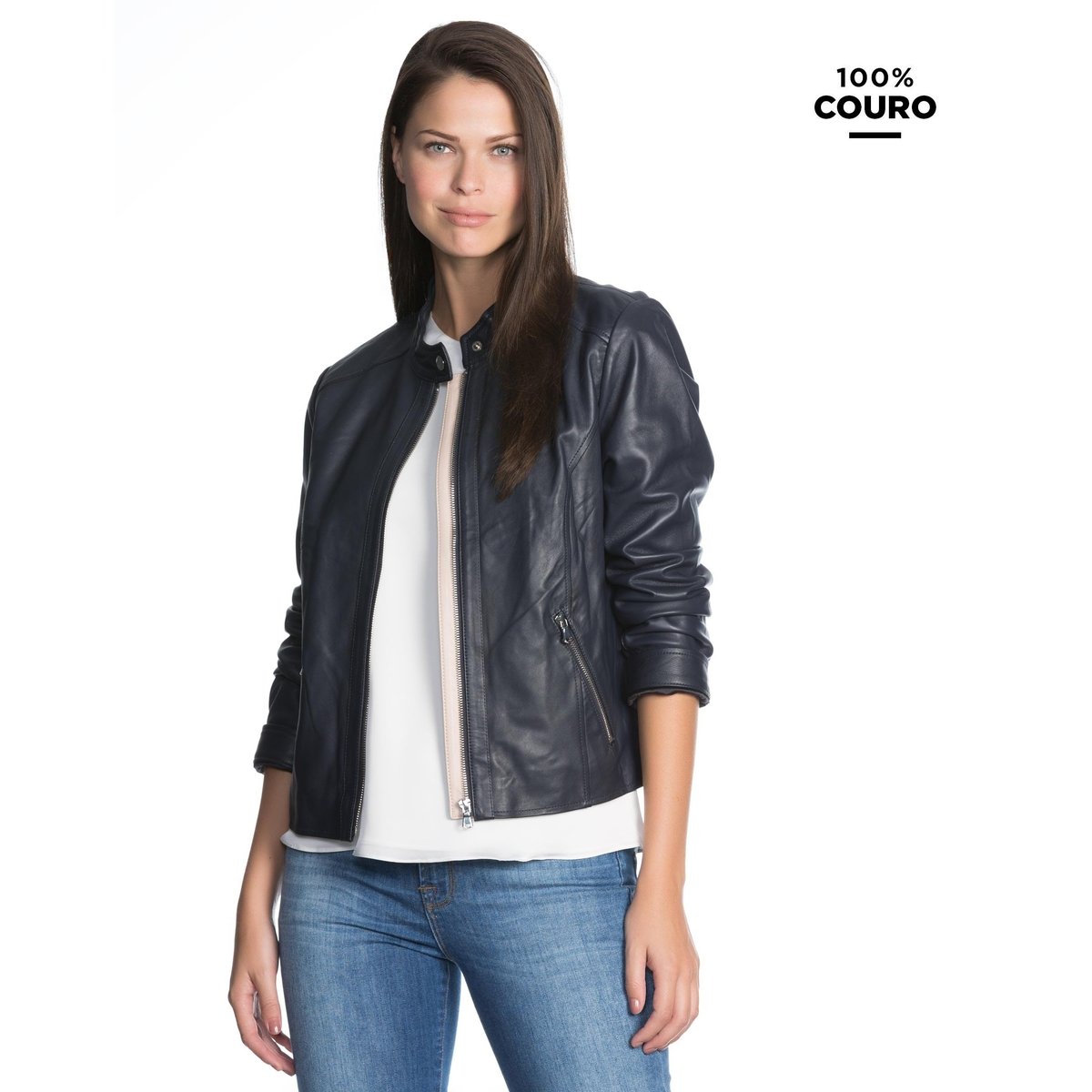 Zattini Jaqueta De Couro Feminina Amaro Jaqueta De Couro Feminina