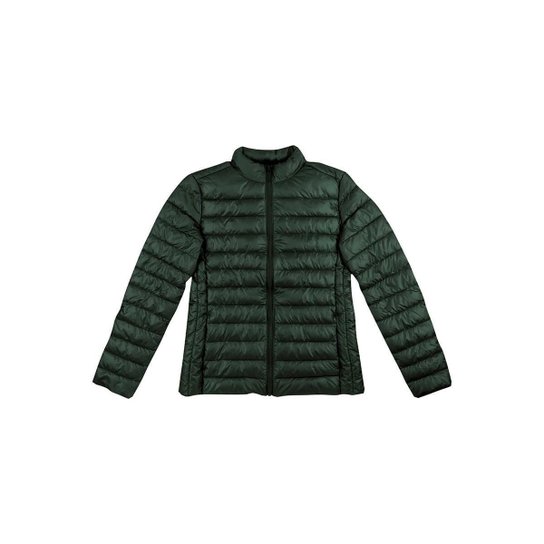 Jaqueta Básica Acolchoada Com Forro - K0M01ASI5 Hering Feminina - Verde Militar