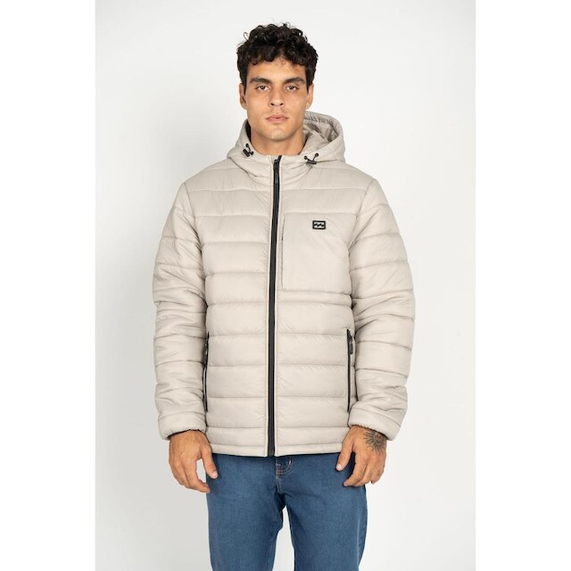 Jaqueta Billabong Rubber Icon Puffer Bege Jaqueta Rubber Icon Puffer-Bege-GG