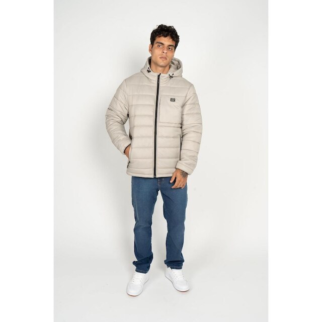 Jaqueta Billabong Rubber Icon Puffer Bege Jaqueta Rubber Icon Puffer-Bege-GG