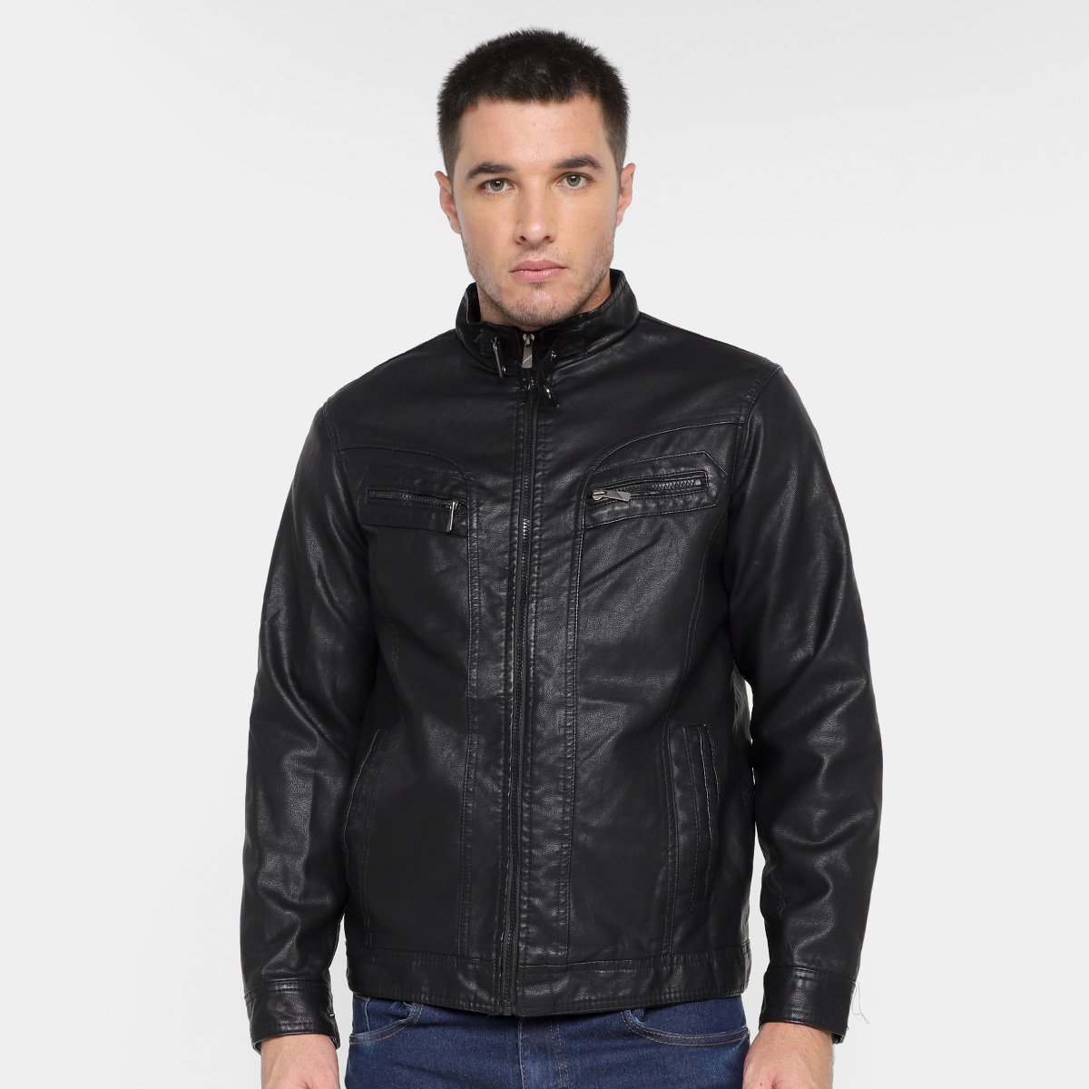 Jaqueta Black River Casual Gola Alta Masculina Menor preço em Jaqueta Black River Casual Gola Alta Masculina