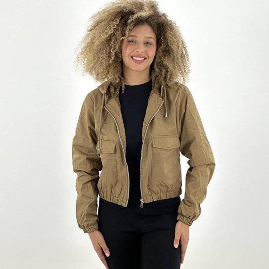 Jaqueta Blue Rose Curta Peluciada em Nylon Feminina Zattini