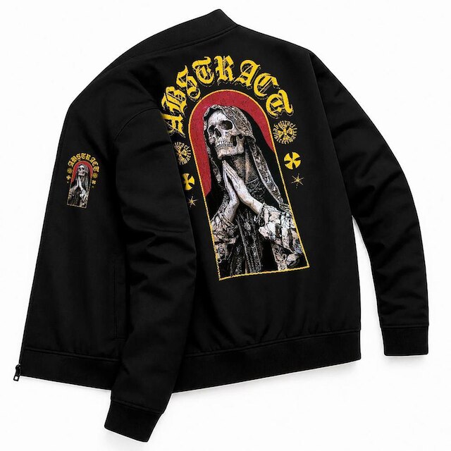 Jaqueta Blusa Casual Masculina Streetwear Moda Urbana Abstract Skull Gotica Estilosa Lifestyle