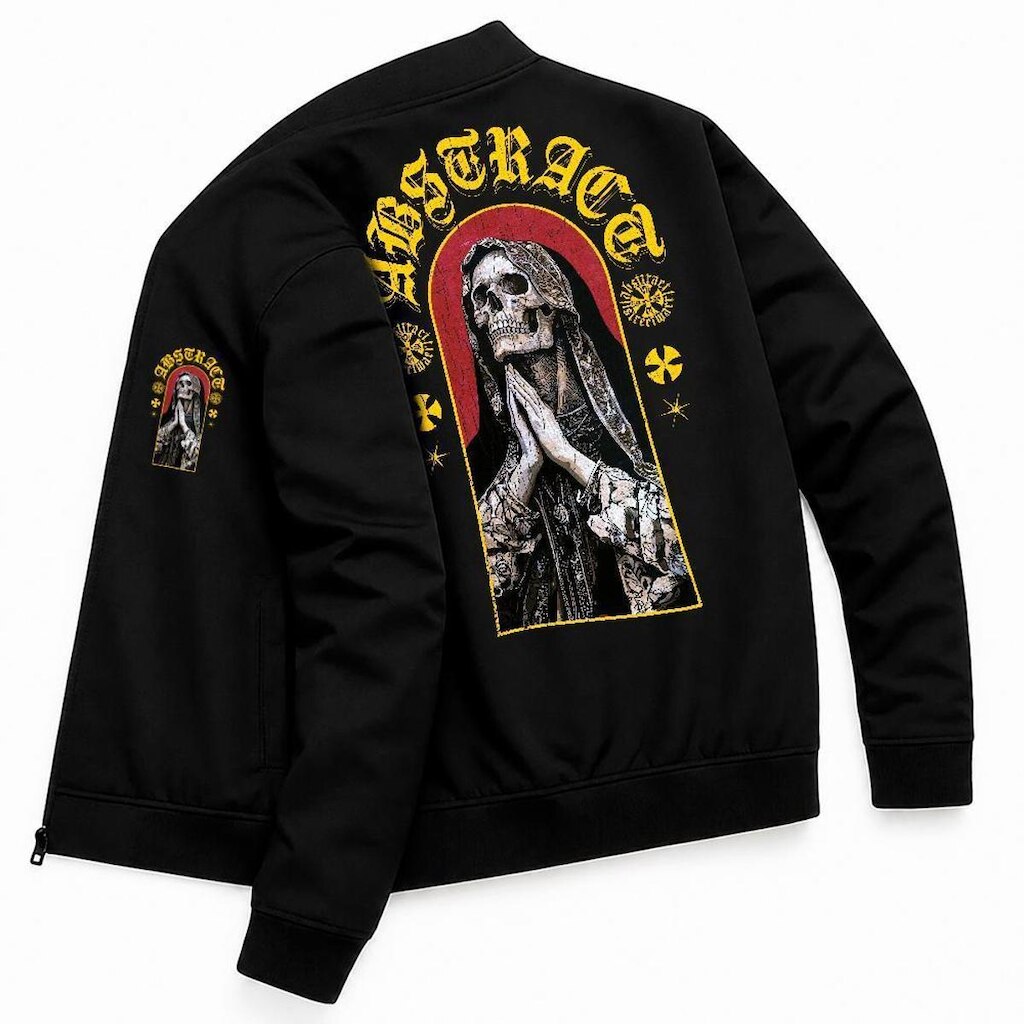 Jaqueta Blusa Casual Masculina Streetwear Moda Urbana Abstract Skull Gotica Estilosa Lifestyle