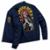 Jaqueta Blusa Casual Masculina Streetwear Moda Urbana Abstract Skull Gotica Estilosa Lifestyle - Azul