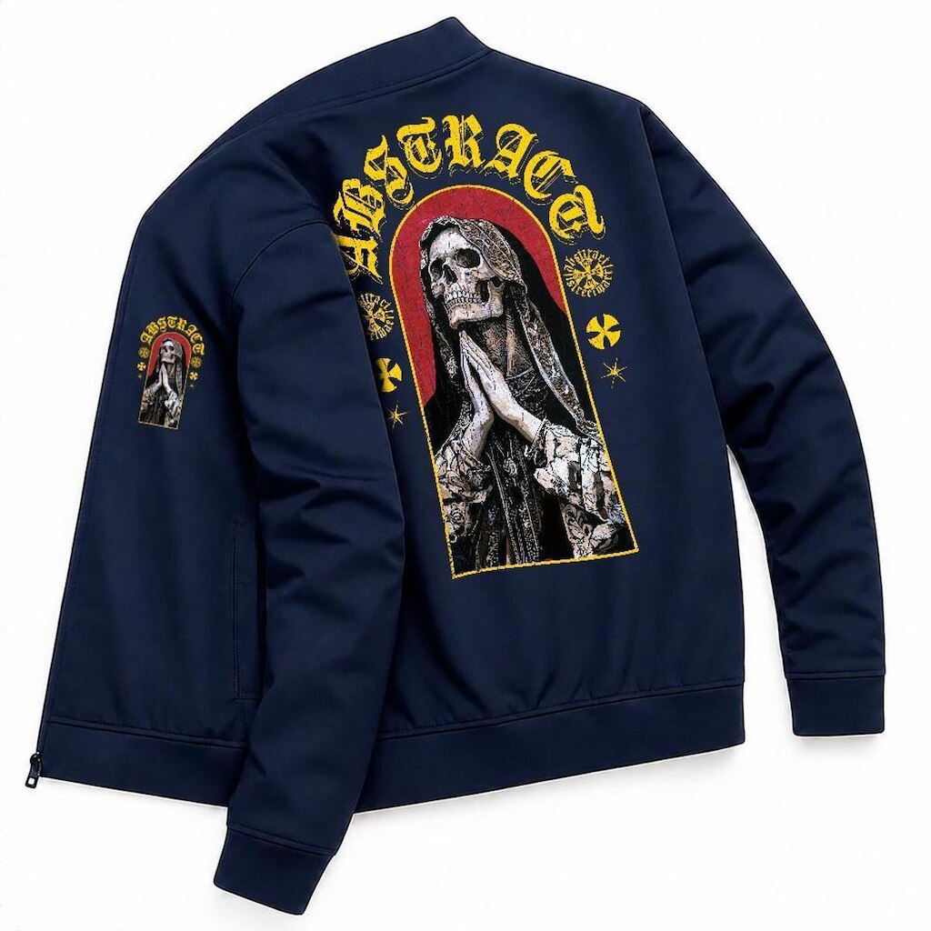 Jaqueta Blusa Casual Masculina Streetwear Moda Urbana Abstract Skull Gotica Estilosa Lifestyle