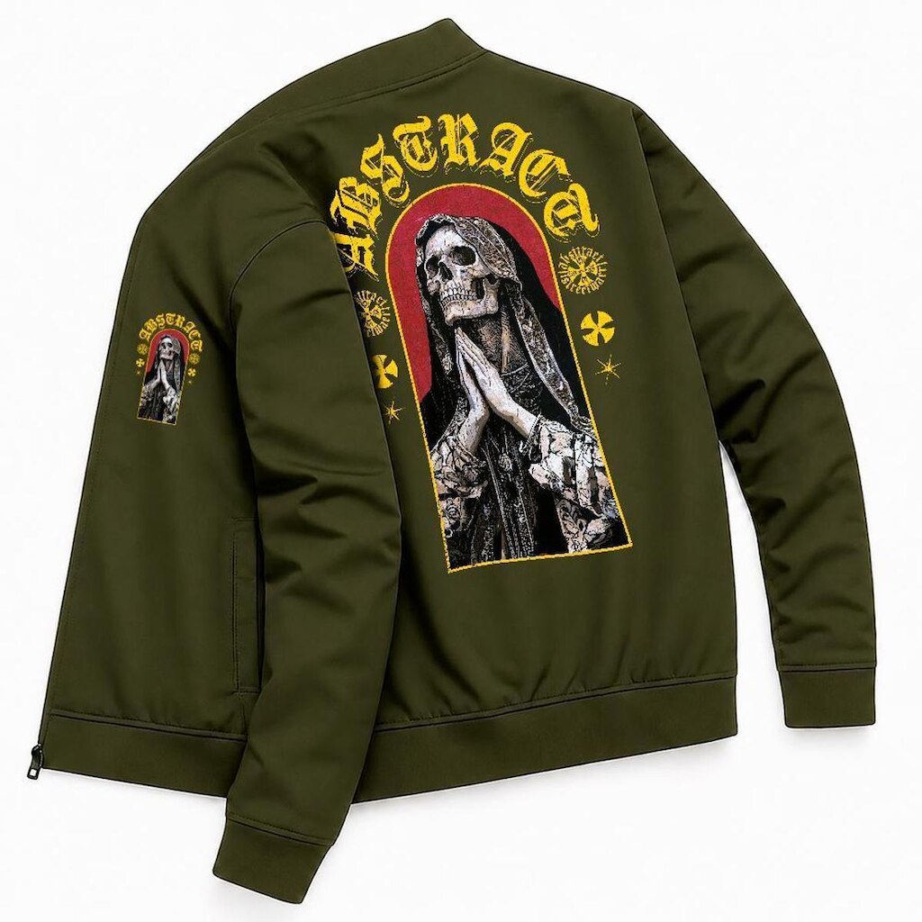 Jaqueta Blusa Casual Masculina Streetwear Moda Urbana Abstract Skull Gotica Estilosa Lifestyle