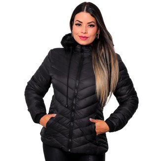 Jaqueta Bobojaco Impermeável Revestida Feminina - Tamanho:G4;Cor: