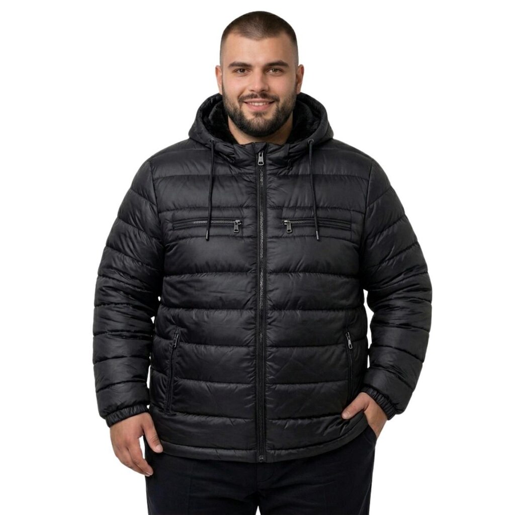 Jaqueta Bobojaco Masculina Capuz Removível Plus Size