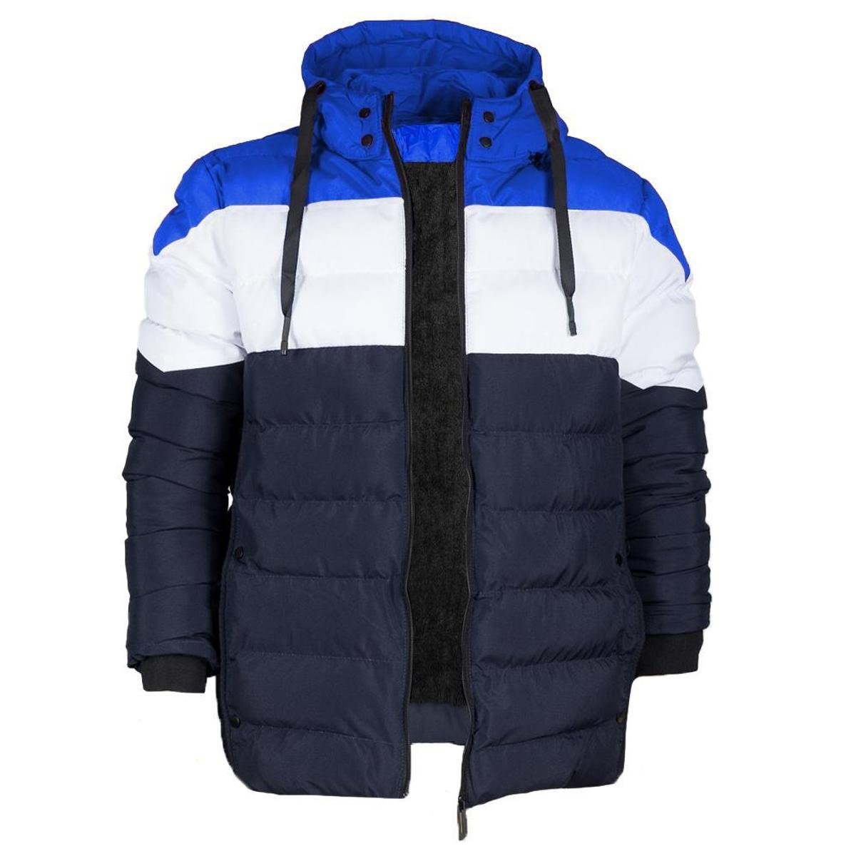 Jaqueta Bobojaco Nylon Masculina Puffer Peluciada Com Capuz Zattini