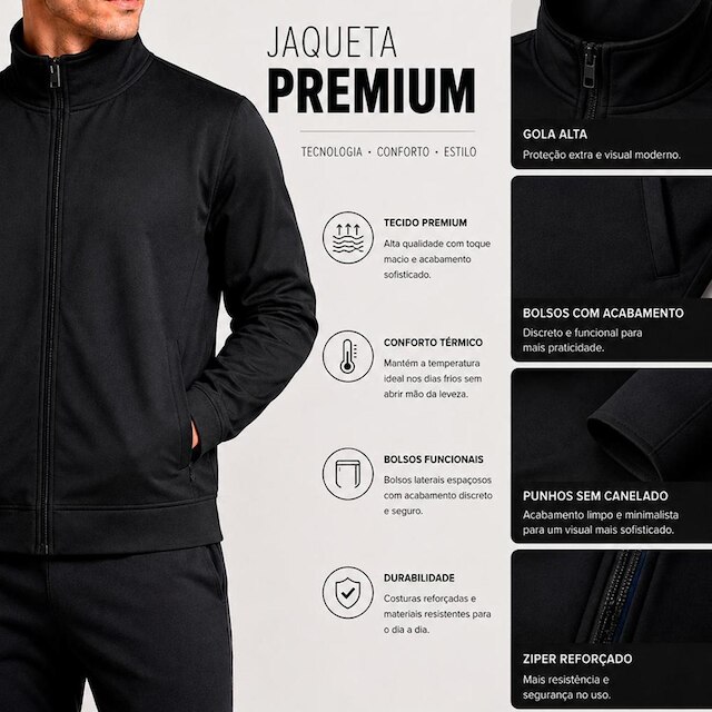 Jaqueta Bomber Fitness Esportiva Treino Musculação Corrida Street The New Future Abs Use Your Mind