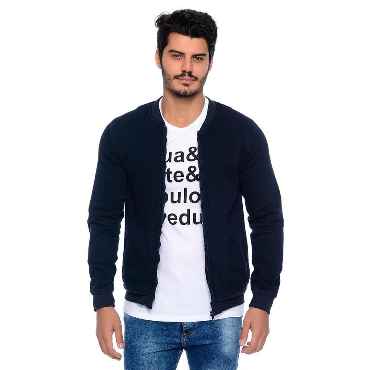 Jaqueta Bomber Jeans Emporio Alex - Azul Escuro é ruim? Jaqueta Bomber Jeans Emporio Alex - Azul Escuro é boa?